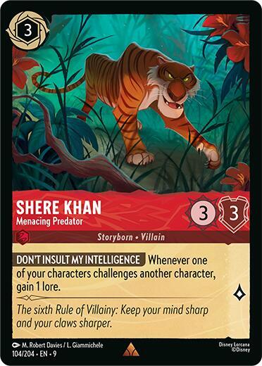 Shere Khan - Menacing Predator - Fabled (9) 