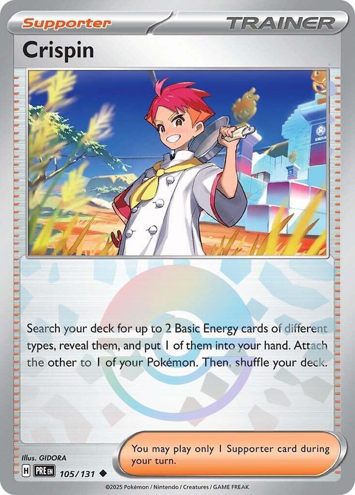 Crispin - 105/131 (Poke Ball Pattern) - SV: Prismatic Evolutions (PRE)