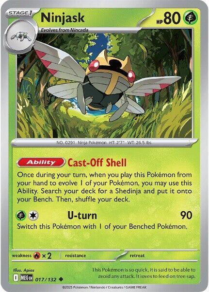 Ninjask - 017/132 - ME01: Mega Evolution (MEG)
