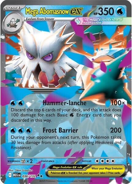 Mega Abomasnow ex - 036/132 - ME01: Mega Evolution (MEG)