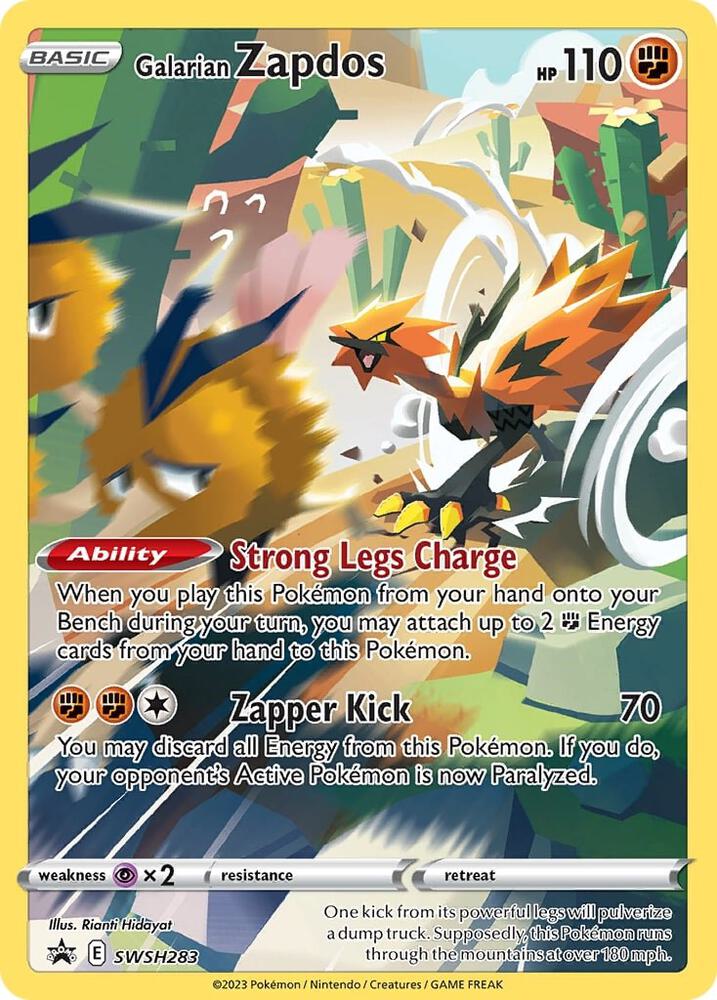 Galarian Zapdos - SWSH283 - SWSH: Sword & Shield Promo Cards