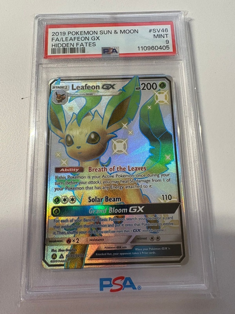 Leafeon GX - Hidden Fates: Shiny Vault (HIF:SV) PSA 9