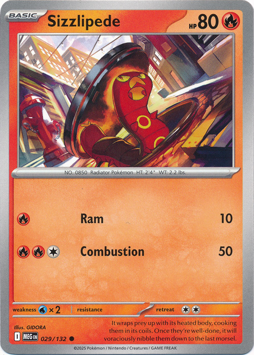 Sizzlipede - ME01: Mega Evolution (MEG)