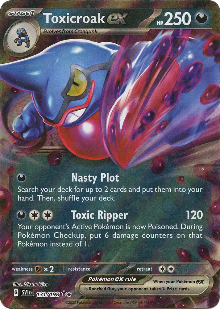 Toxicroak ex - 131/198 - SV01: Scarlet & Violet Base Set