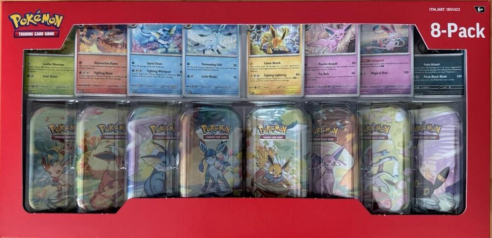 Costco Prismatic Evolutions 8-Pack Mini Tins - Miscellaneous Cards & Products (MCAP)