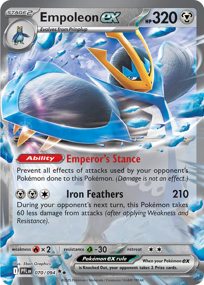 Empoleon ex - 070/094 - ME02: Phantasmal Flames (PFL)