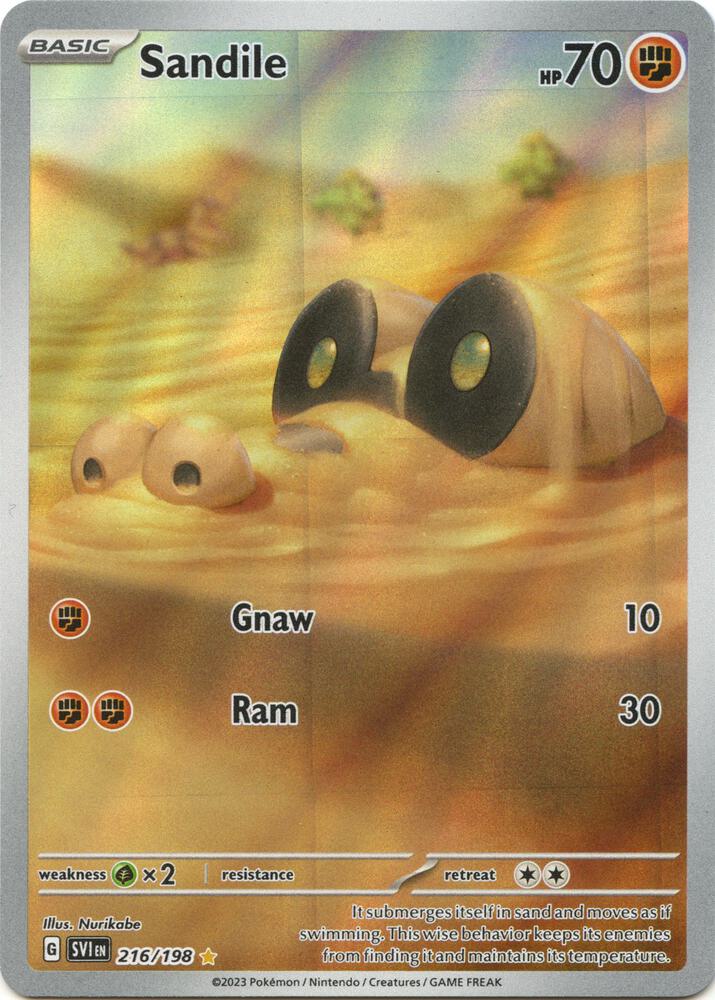 Sandile - 216/198 - SV01: Scarlet & Violet Base Set (SVI)