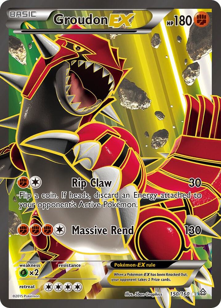 Groudon EX (150 Full Art) - XY - Primal Clash (PRC)