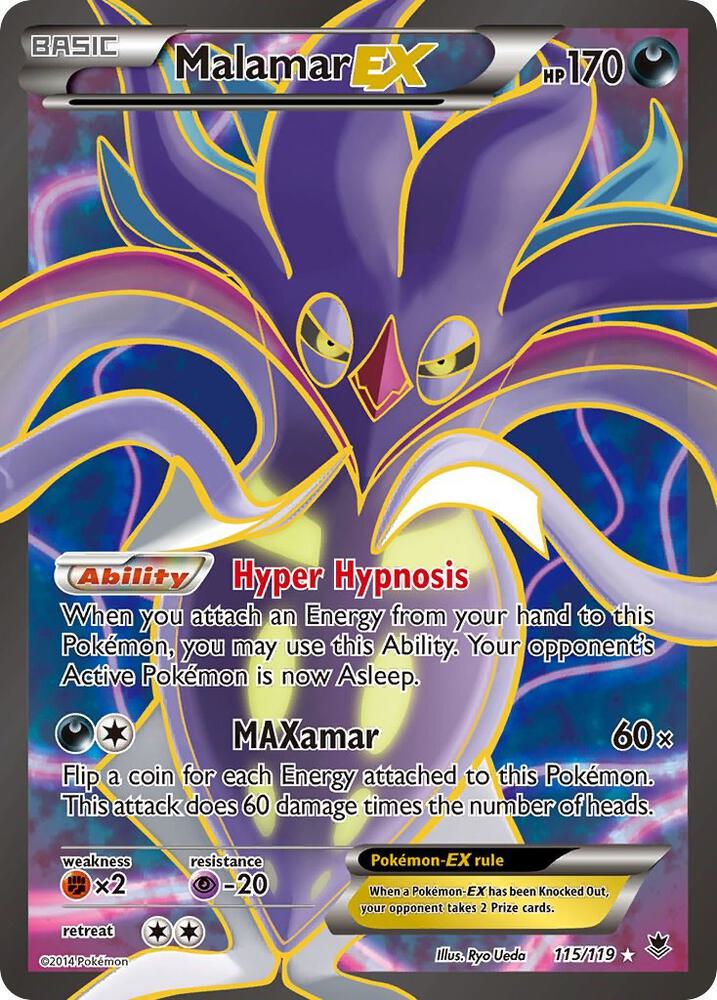 Malamar EX (115 Full Art) - XY - Phantom Forces (PHF)
