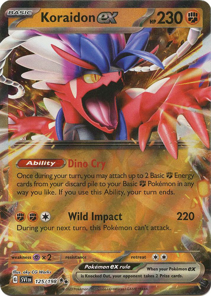 Koraidon ex - 125/198 - SV01: Scarlet & Violet Base Set