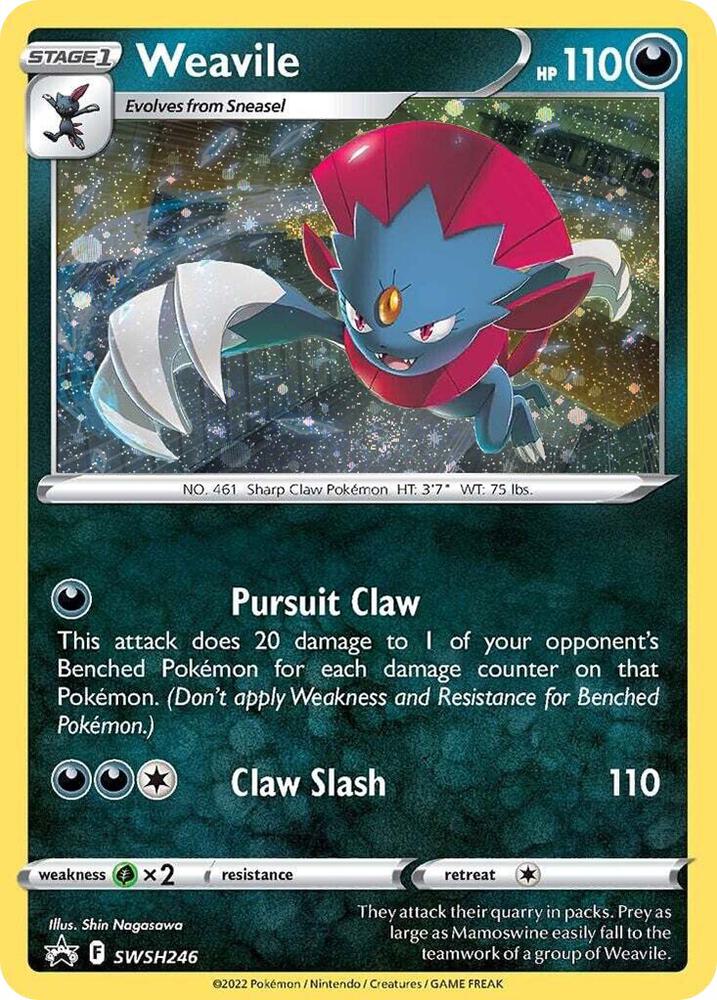 Weavile - SWSH246 (Cosmos Holo) - SWSH: Sword & Shield Promo Cards