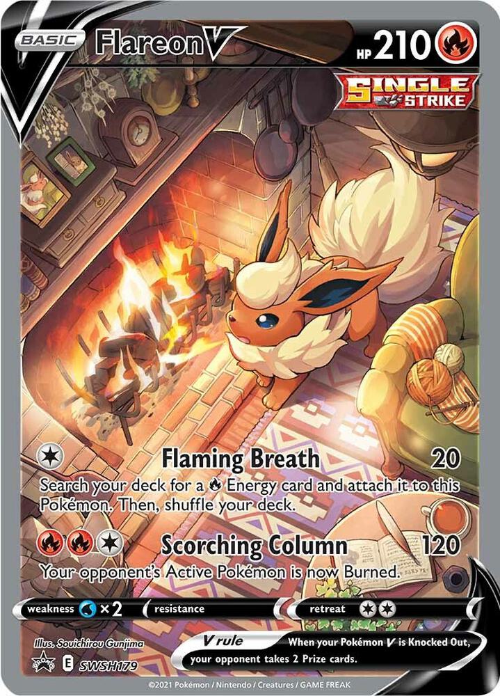 Flareon V - SWSH179 - SWSH: Sword & Shield Promo Cards (SWSD)