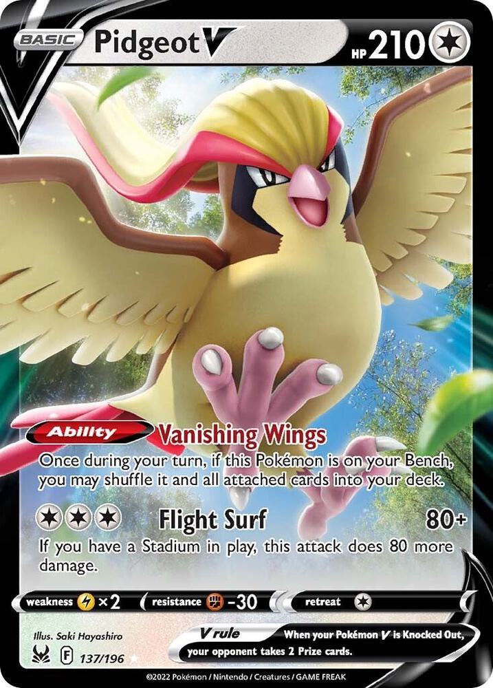 Pidgeot V - SWSH11: Lost Origin 137/196