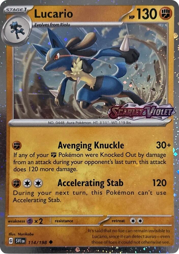 Lucario (Scarlet & Violet Stamp) - Miscellaneous Cards & Products (MCAP)