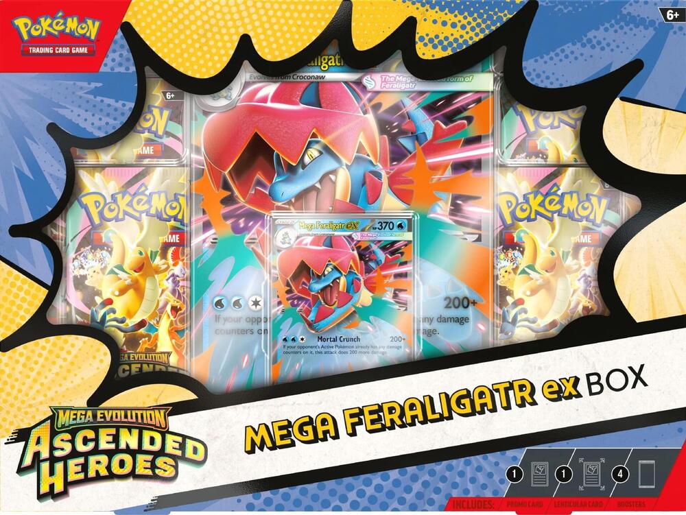 Ascended Heroes Mega Feraligatr ex Box - ME: Ascended Heroes (ASC)(Español)