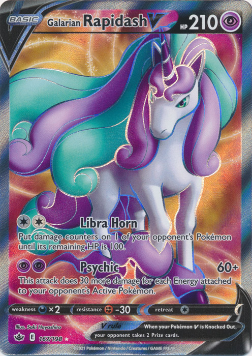 Galarian Rapidash V (Full Art) - SWSH06: Chilling Reign (SWSH06)