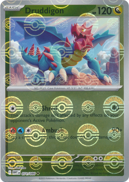 Druddigon (Poke Ball Pattern) - SV: White Flare (WHT)
