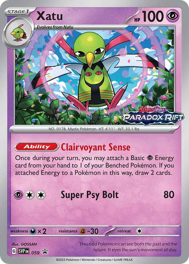 Xatu - 059 (Prerelease) - SV: Scarlet & Violet Promo Cards (SVP)