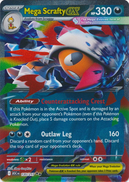 Mega Scrafty ex - 135/217 - ME: Ascended Heroes (ASC)
