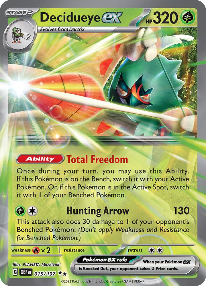 Decidueye ex - SV03: Obsidian Flames 015/197