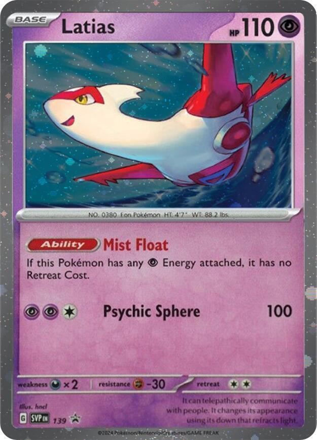 Latias - 139 (Cosmo Holo) - SV: Scarlet & Violet Promo Cards (SVP)