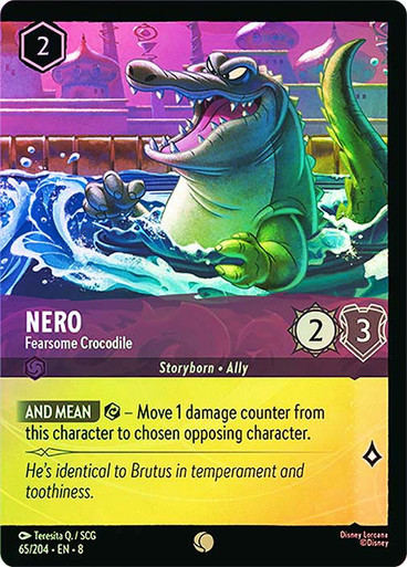 Nero - Fearsome Crocodile (Foil) - Reign of Jafar (8) 