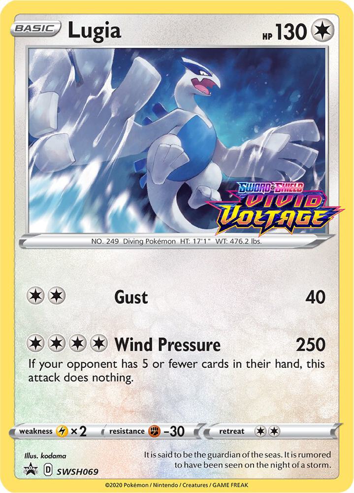 Lugia - SWSH069 (Prerelease) - SWSH: Sword & Shield Promo Cards (SWSD)
