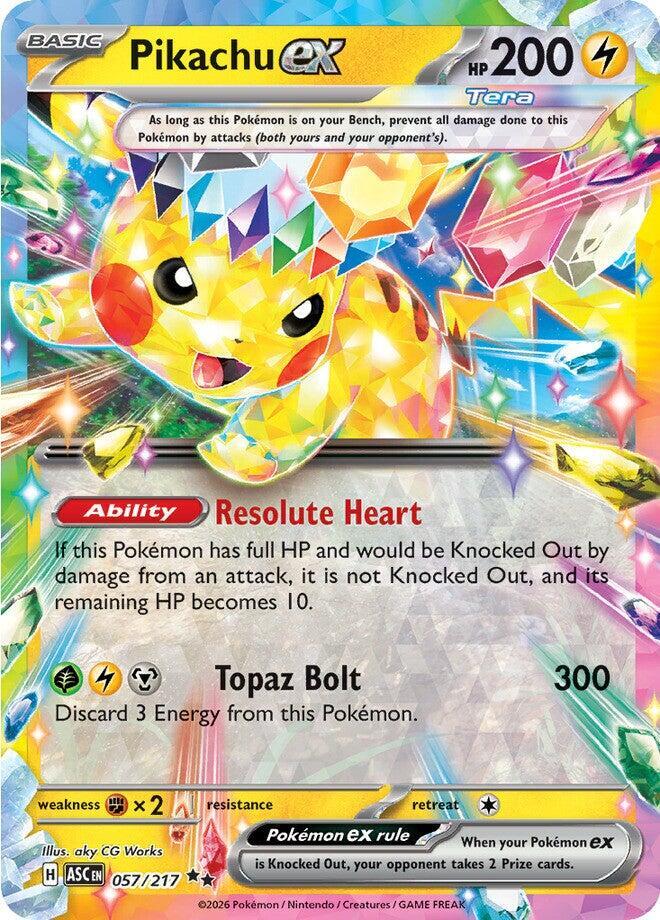 Pikachu ex - 057/217 - ME: Ascended Heroes (ASC)