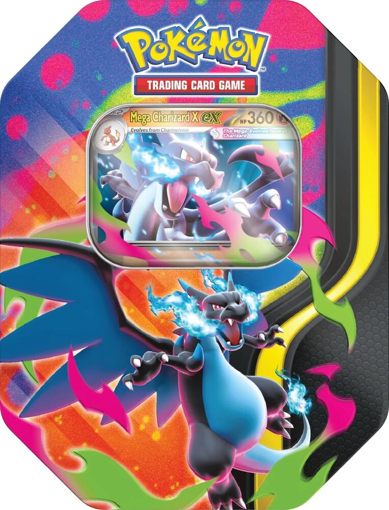 Mega Charizard Tin (Mega Charizard X)(Ingles)