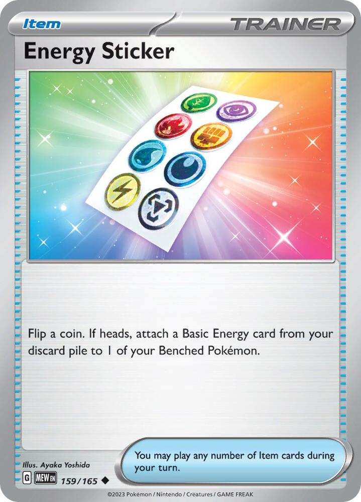 Energy Sticker - SV: Scarlet & Violet 151 (MEW) 159/165