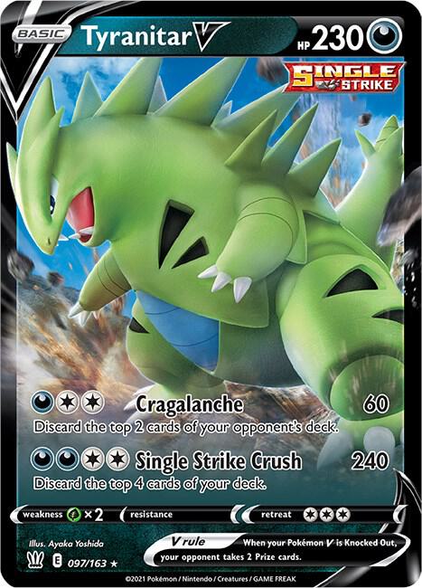Tyranitar V - SWSH05: Battle Styles 097/163