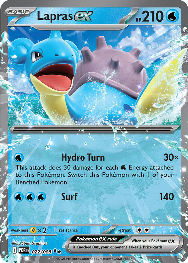 Lapras ex - ME03: Perfect Order (POR)