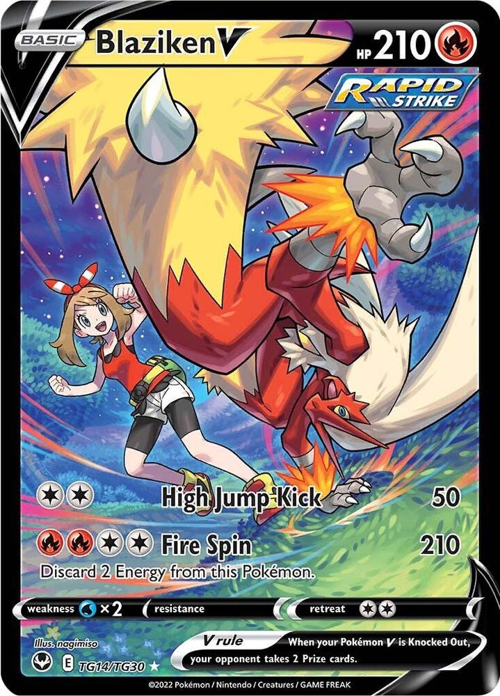 Blaziken V - SWSH12: Silver Tempest Trainer Gallery TG14/TG30