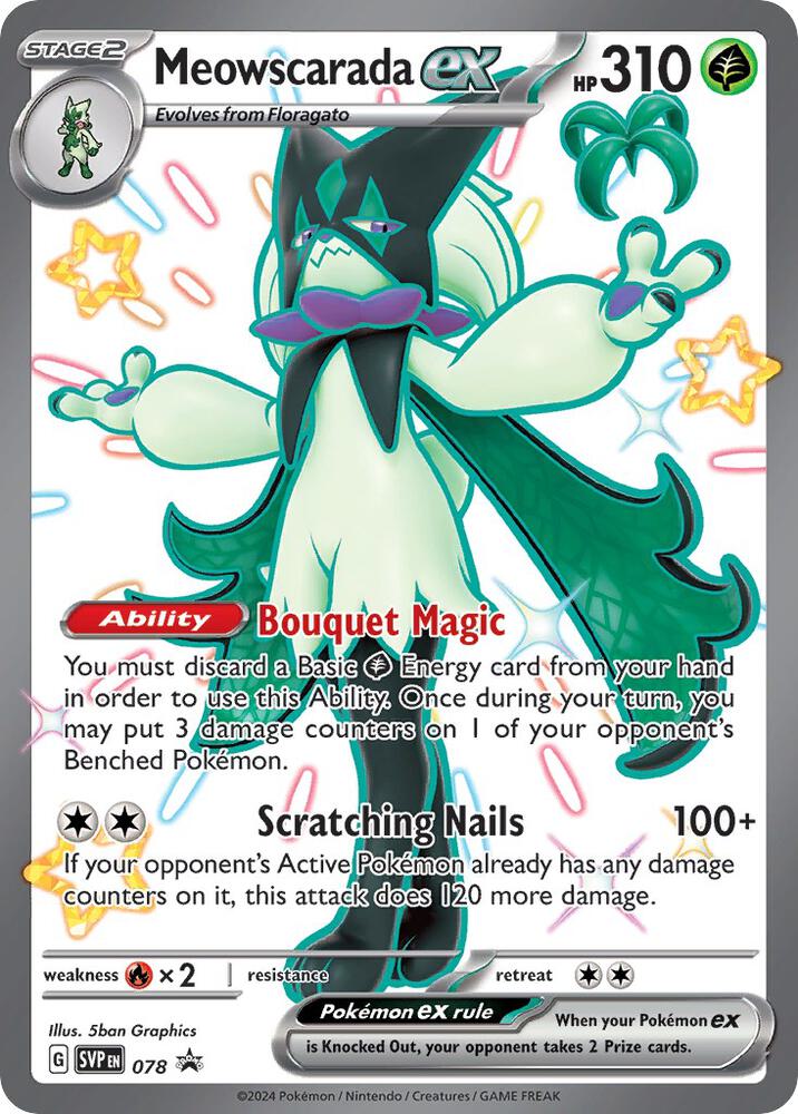 Meowscarada ex - 078 - SV: Scarlet & Violet Promo Cards