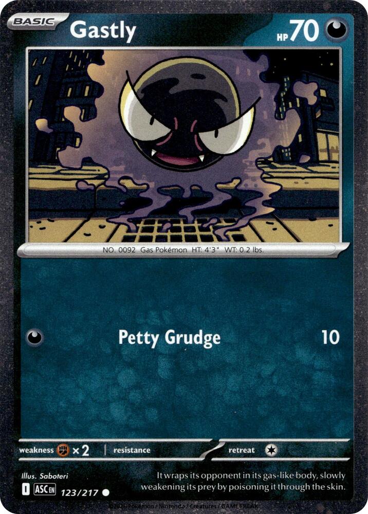 Gastly - 123/217 (Cosmos Holo) - Miscellaneous Cards & Products (MCAP)