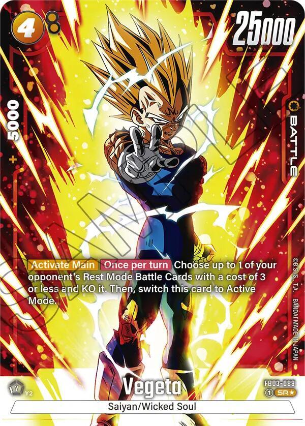 Vegeta - FB03-089 (Alternate Art) - Raging Roar (FB03)