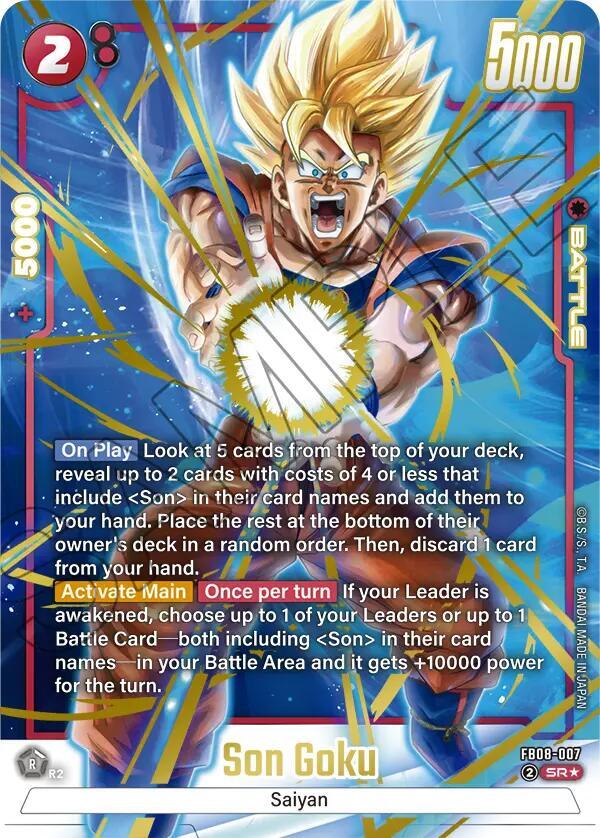 Son Goku - FB08-007 (Alternate Art) - Saiyan's Pride (FB08)