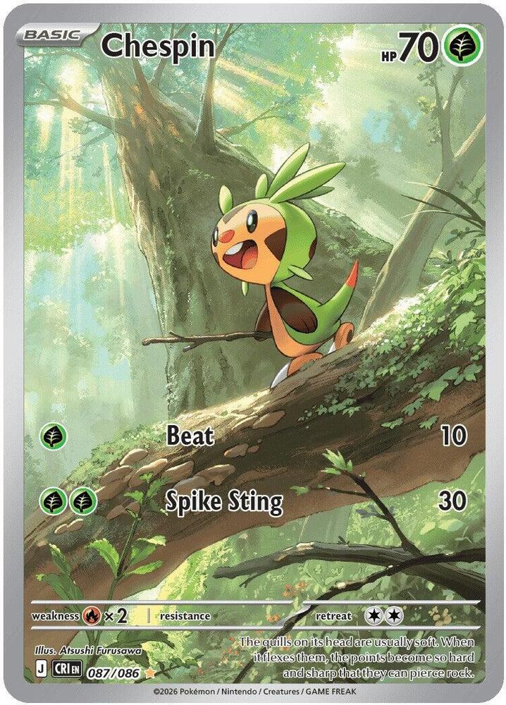 Chespin - 087/086 - ME04: Chaos Rising (CRI)