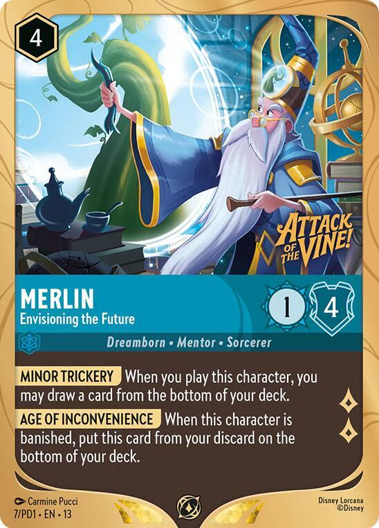 Merlin - Envisioning the Future - Disney Lorcana Promo Cards (DLPC) 