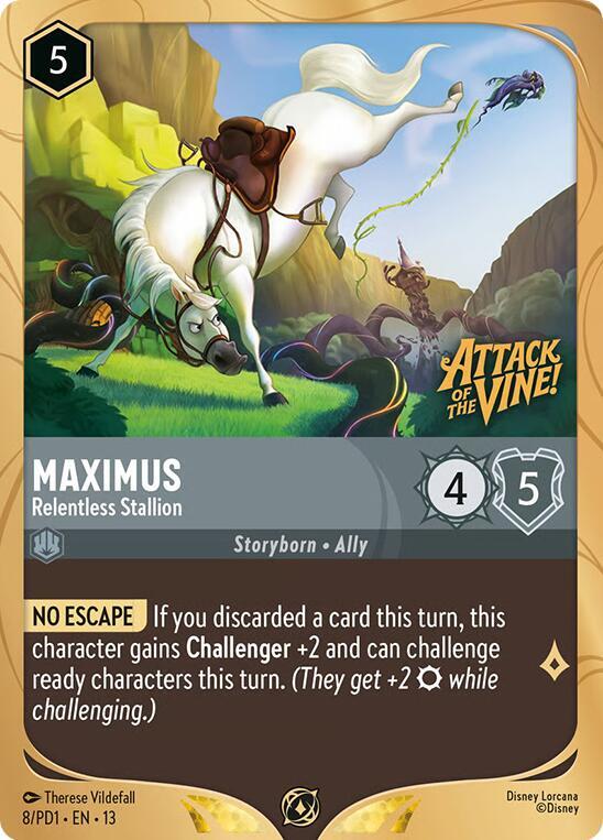 Maximus - Relentless Stallion - Disney Lorcana Promo Cards (DLPC) 