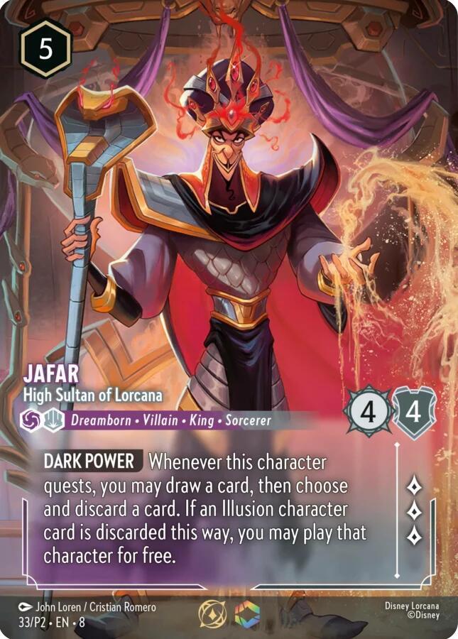 Jafar - High Sultan of Lorcana (Store Championship) - Disney Lorcana Promo Cards (DLPC) 