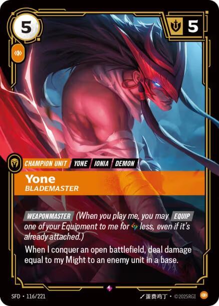 Yone, Blademaster - Spiritforged (SFD)