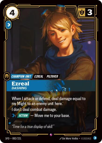 Ezreal, Dashing - Spiritforged (SFD)