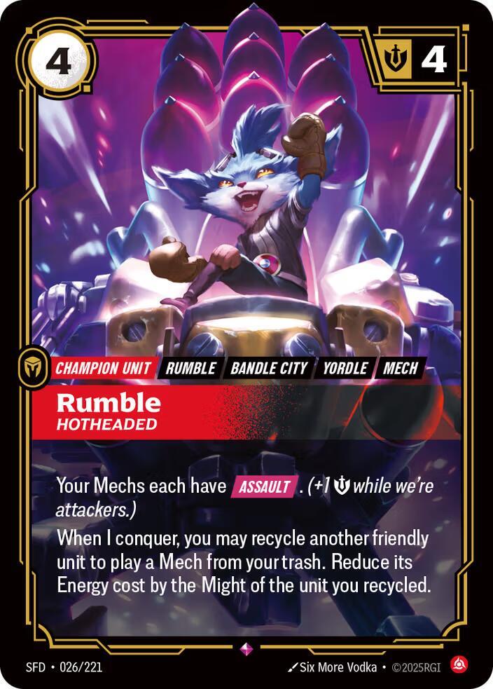 Rumble, Hotheaded - Spiritforged (SFD)