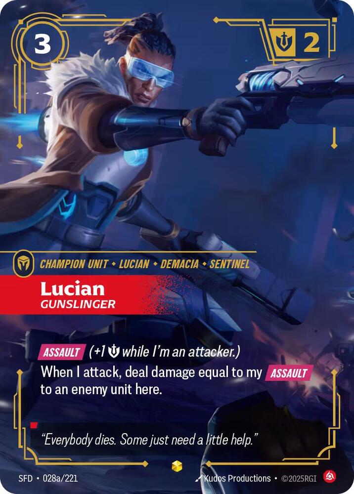 Lucian, Gunslinger (Alternate Art) - Spiritforged (SFD)