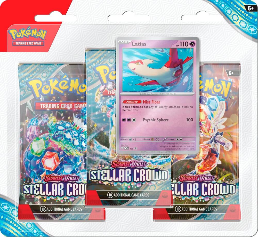 DV Stellar Crown 3 Pack Blisters [Latias] - SV07: Stellar Crown