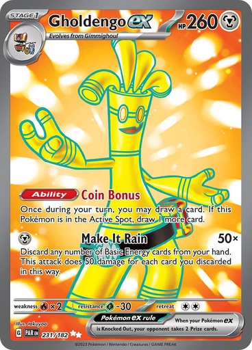 Gholdengo ex - 231/182 - SV04: Paradox Rift