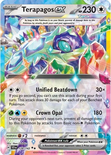 Terapagos ex - 128/142 - SV07: Stellar Crown (SCR)