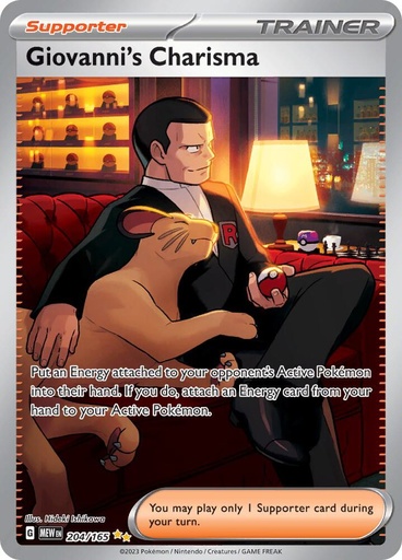 Giovanni's Charisma - 204/165 - SV: Scarlet & Violet 151