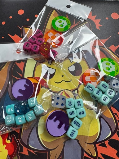 Juego De Dados Y Marcadores Veneno Y 